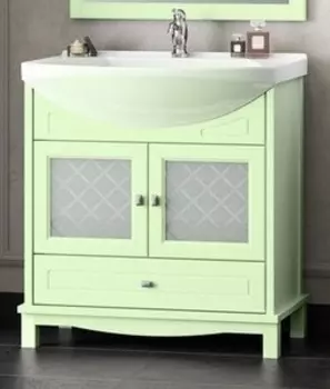 Тумба с раковиной Opadiris Омега 75, салатовый