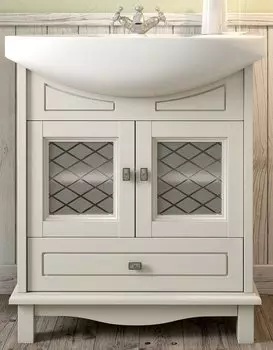 Тумба с раковиной Opadiris Омега 75, слоновая кость