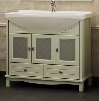 Тумба с раковиной Opadiris Омега 90, салатовый