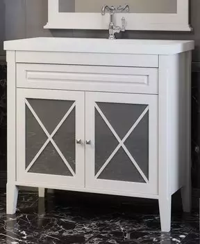 Тумба с раковиной Opadiris Палермо 90, белый матовый