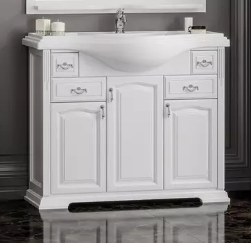 Тумба с раковиной Opadiris Риспекто 100 белый матовый