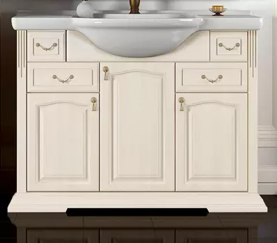 Тумба с раковиной Opadiris Риспекто 100 слоновая кость