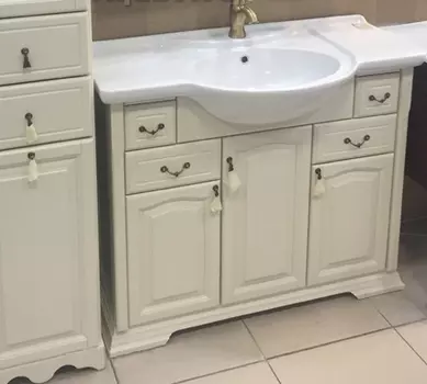 Тумба с раковиной Opadiris Риспекто 120 слоновая кость