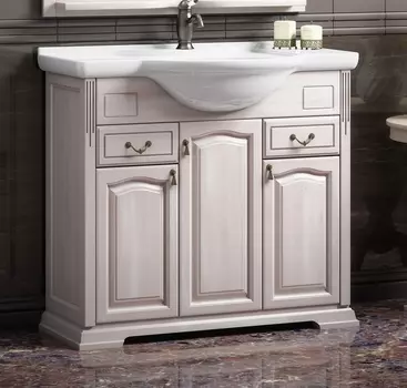 Тумба с раковиной Opadiris Риспекто 95 беленый бук