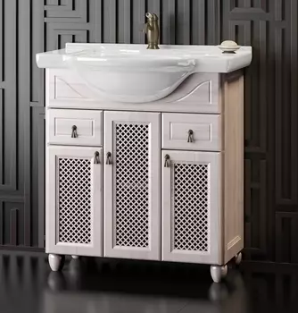 Тумба с раковиной Opadiris Тибет 70 беленый бук