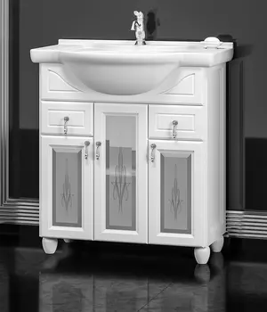 Тумба с раковиной Opadiris Тибет 70 белый матовый