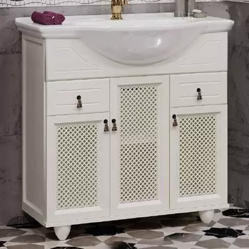 Тумба с раковиной Opadiris Тибет 70 слоновая кость