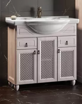 Тумба с раковиной Opadiris Тибет 80 беленый бук