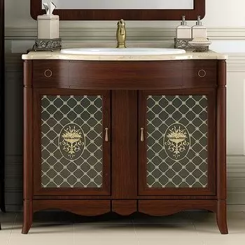 Тумба с раковиной Opadiris Виктория 90 светлый орех