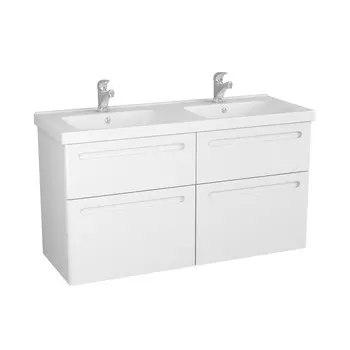 Тумба с раковиной Owl 1975 Otalia 125 4 ящика, белая