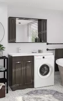 Тумба с раковиной под стиральную машину Francesca Империя 120 венге