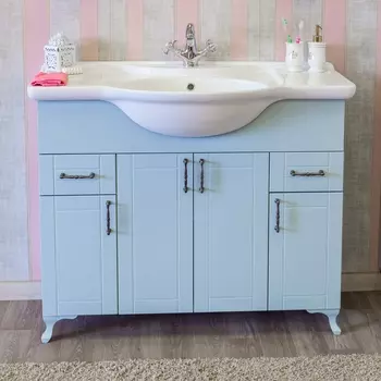 Тумба с раковиной Sanflor Глория 105 серая