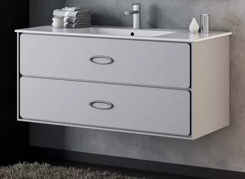 Тумба с раковиной Smile Монтэ 90, серый