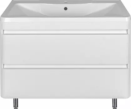 Тумба с раковиной Style Line Атлантика 100 Люкс Plus напольная, антискрейч