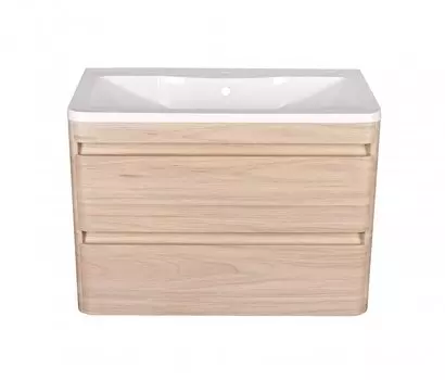Тумба с раковиной Style Line Атлантика 60 Люкс Plus подвесная ясень