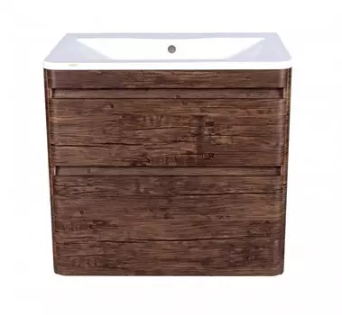 Тумба с раковиной Style Line Атлантика 60 Люкс Plus подвесная старое дерево