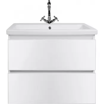 Тумба с раковиной Style Line Даймонд 60 Люкс Plus подвесная белая