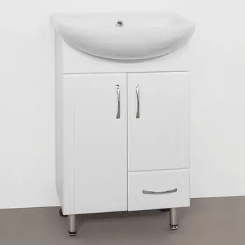 Тумба с раковиной Style Line Эко Стандарт №10 50 белая