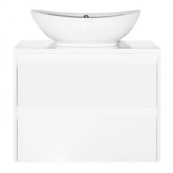 Тумба с раковиной Style Line Монако 70 Люкс Plus, белая осина