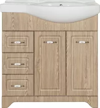 Тумба с раковиной Style Line Олеандр-2 82 L, напольная, люкс, карпатская ель