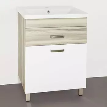 Тумба с раковиной Style Line Ориноко 60 с бельевой корзиной