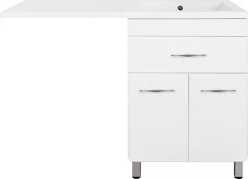 Тумба с раковиной Style Line Валеро 60 Люкс Plus, белая