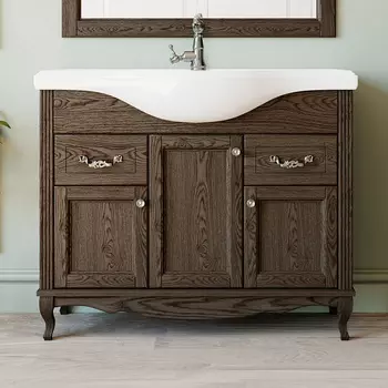 Тумба с раковиной ValenHouse Эллина 105 кальяри, фурнитура хром