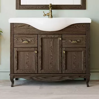 Тумба с раковиной ValenHouse Эллина 105 кальяри, фурнитура бронза