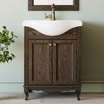 Тумба с раковиной ValenHouse Эллина 65 кальяри, фурнитура бронза