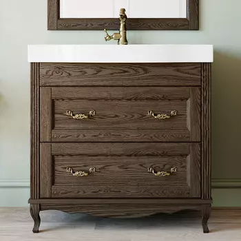 Тумба с раковиной ValenHouse Лиора 90 кальяри, фурнитура бронза