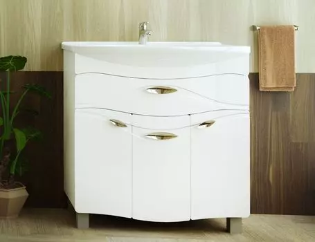 Тумба с раковиной Velvex Belvento Apelsin 75