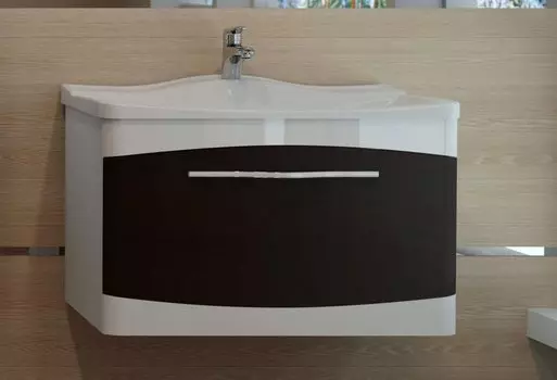 Тумба с раковиной Velvex Iva 65 подвесная, венге