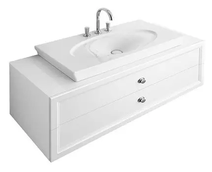 Тумба с раковиной Villeroy &amp; Boch La Belle белая, 2 ящика