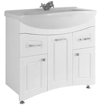 Тумба с раковиной Vod-Ok Адам 90 белая