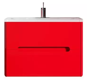 Тумба с раковиной Vod-ok Флорена 100, красный