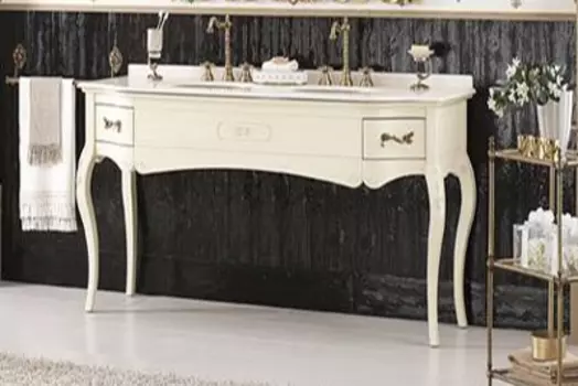 Тумба с раковиной в отделке Венецианская патина Bagno Piu Versailles 178 на 2 раковины