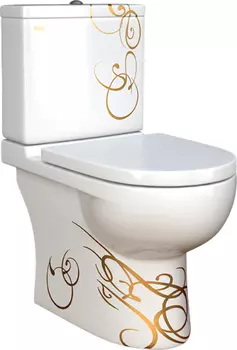 Унитаз-компакт Della Globus Super Plus джаз золото