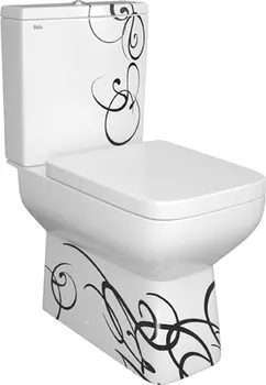 Унитаз-компакт Della Quattro Via Super Plus 014 джаз черный