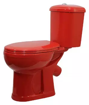 Унитаз-компакт Оскольская керамика Дора красный