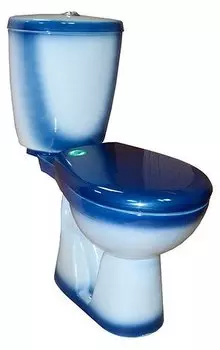 Унитаз-компакт Rosa Евро синий