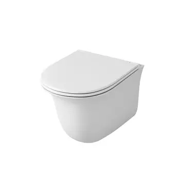 Унитаз подвесной безободковый OWL Eter Cirkel-H с сиденьем DP микролифт (OWLT190201)