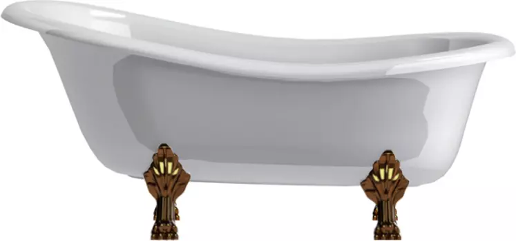 Ванна из искусственного камня Астра-Форм Роксбург ножки бронза