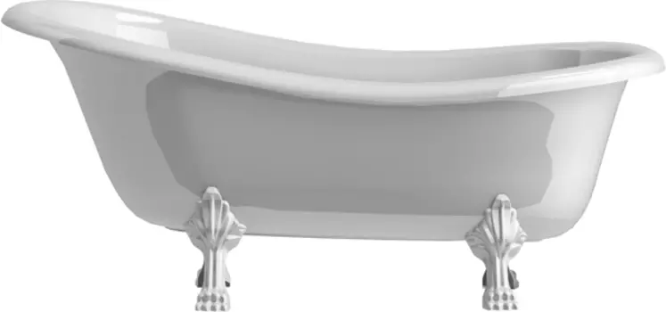 Ванна из искусственного камня Астра-Форм Роксбург ножки белые