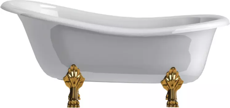 Ванна из искусственного камня Астра-Форм Роксбург ножки золото