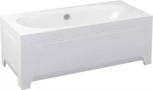 Ванна из искусственного камня Цвет и Стиль Домино 170х75, с ножками