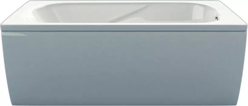 Ванна из искусственного камня ESSE Haiti 150 белая с экраном