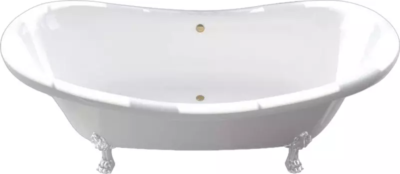 Ванна из искусственного камня Фэма Габриэлла 2 белая, белые ножки