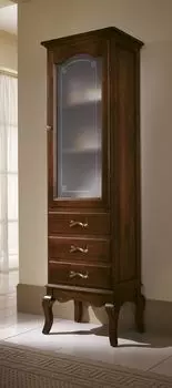 Высокая колонна с тремя ящиками в отделке Орех Bagno Piu Versailles