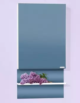 Зеркальный шкаф Бриклаер Аргентина 50 белый глянец