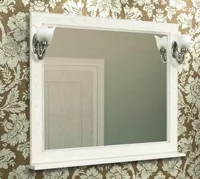 Зеркало Акватон Жерона 105 белое золото